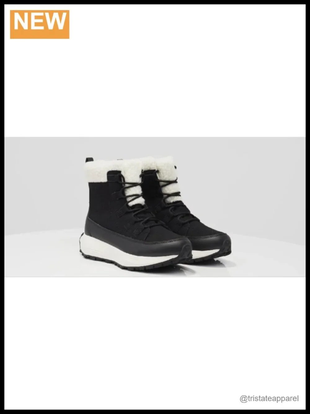 Faux Leather Faux Fur Lined Ankle Boots Waterproof Winter Snow Sneaker Boots